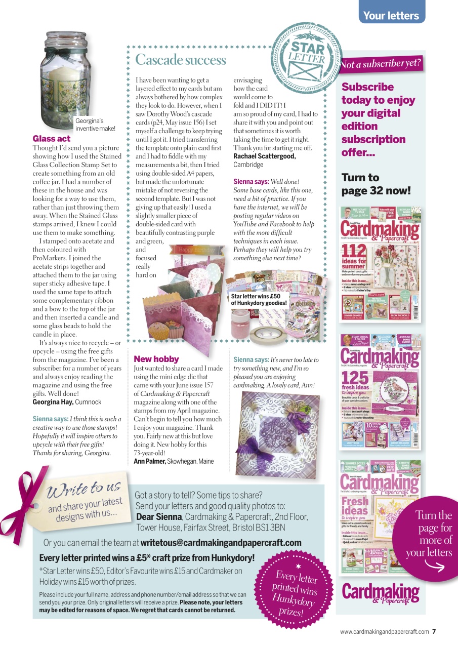 Cardmaking & Papercraft Preview Pages