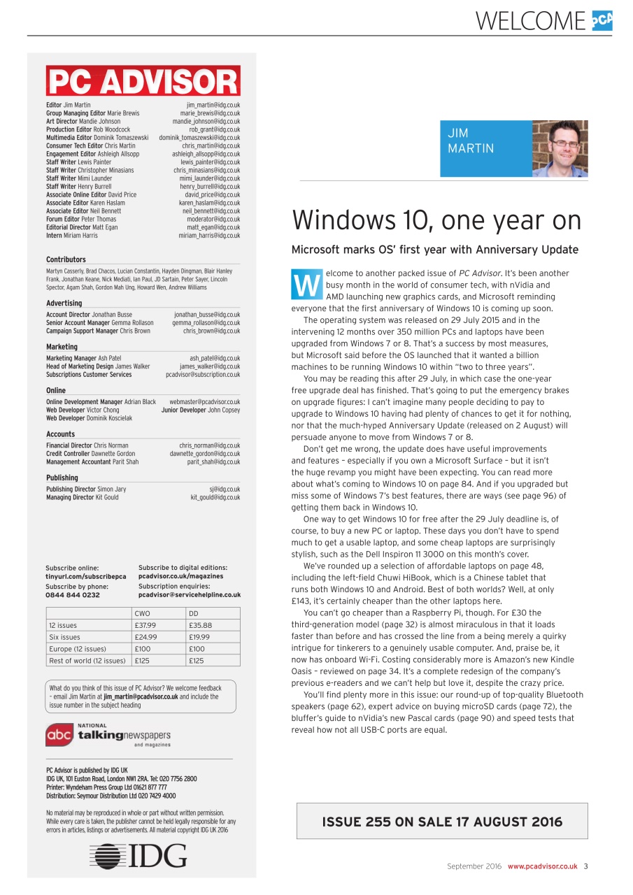 Tech Advisor Preview Pages