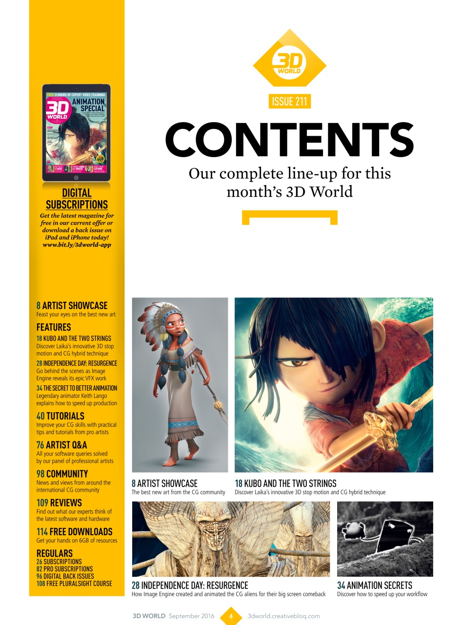 3D World Preview Pages