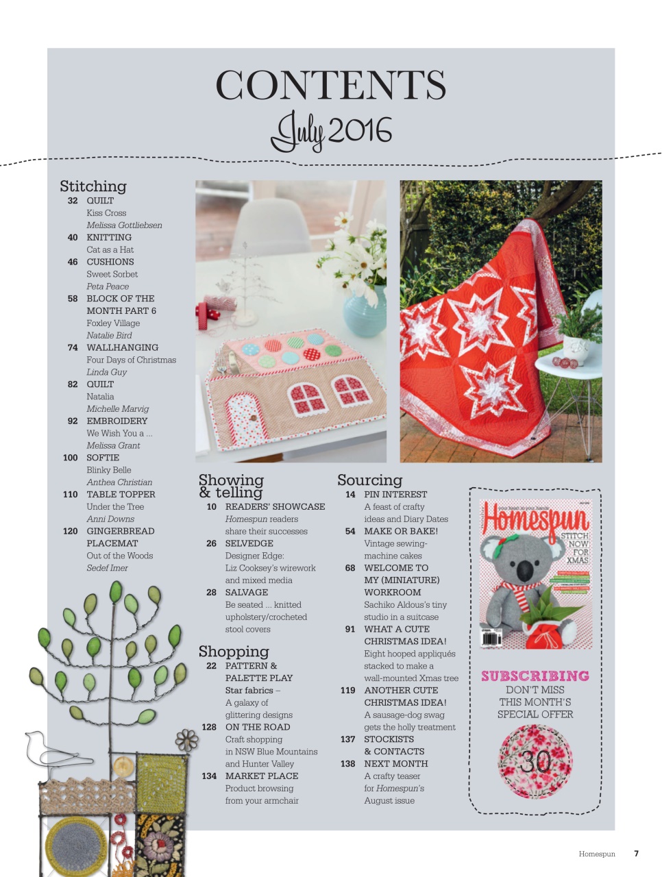 Homespun Preview Pages