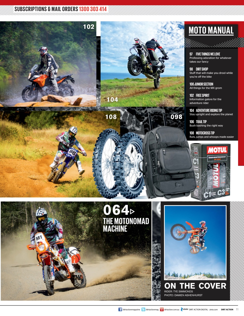 Dirt Action Preview Pages