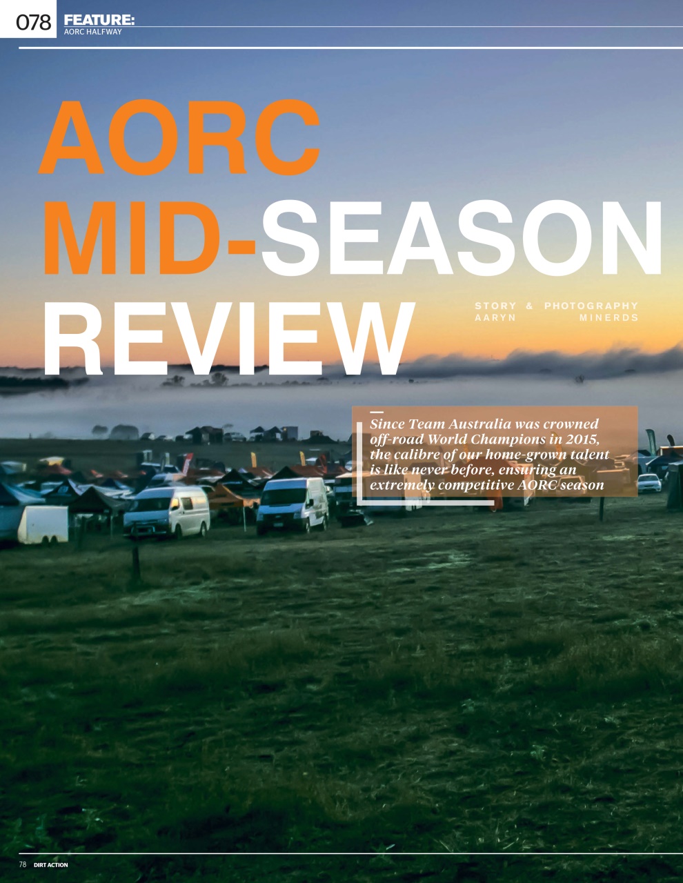 Dirt Action Preview Pages