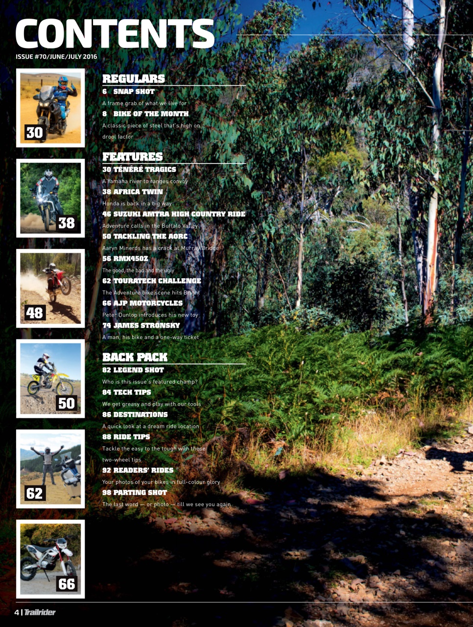 Trailrider Preview Pages