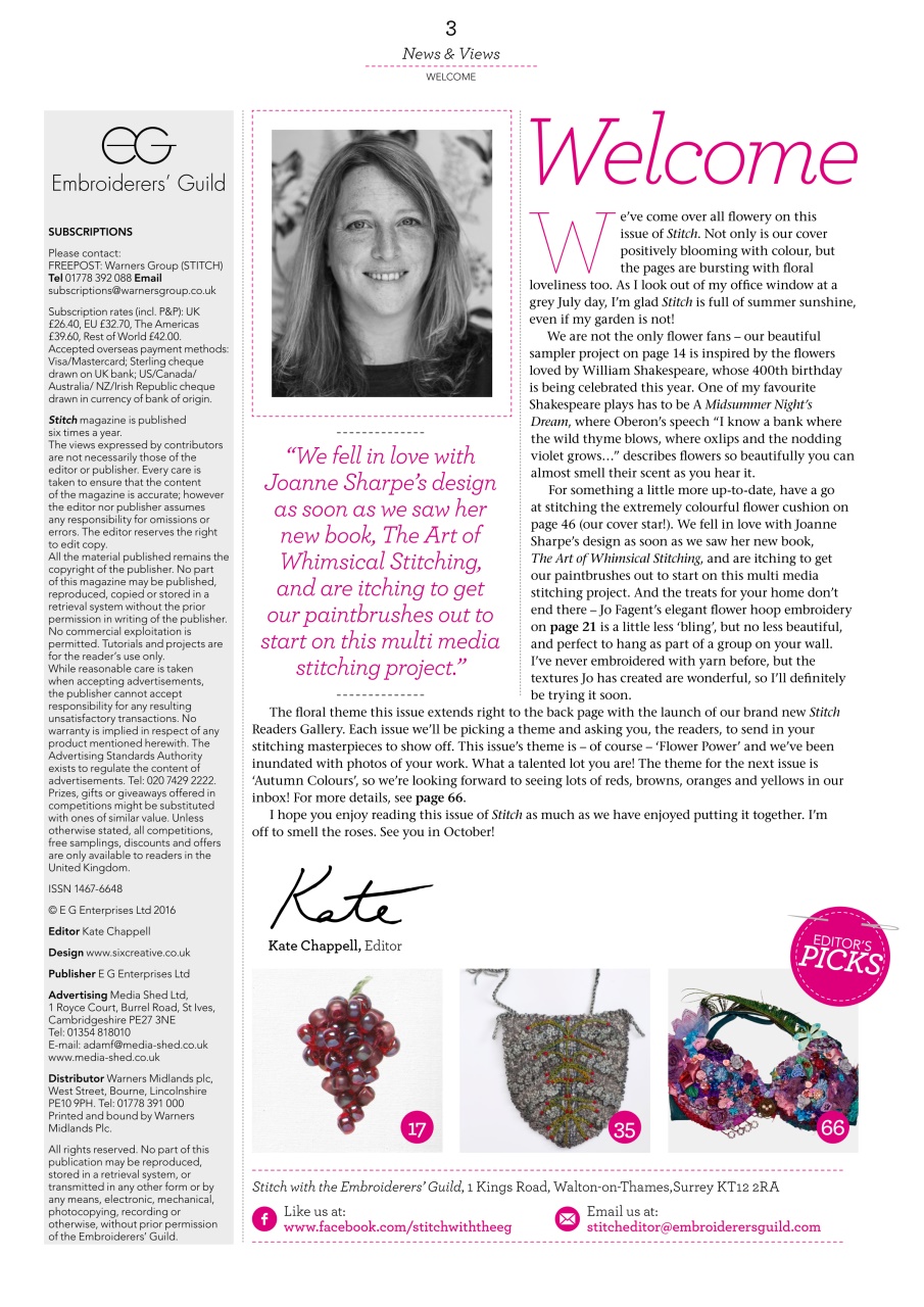 Stitch magazine Preview Pages