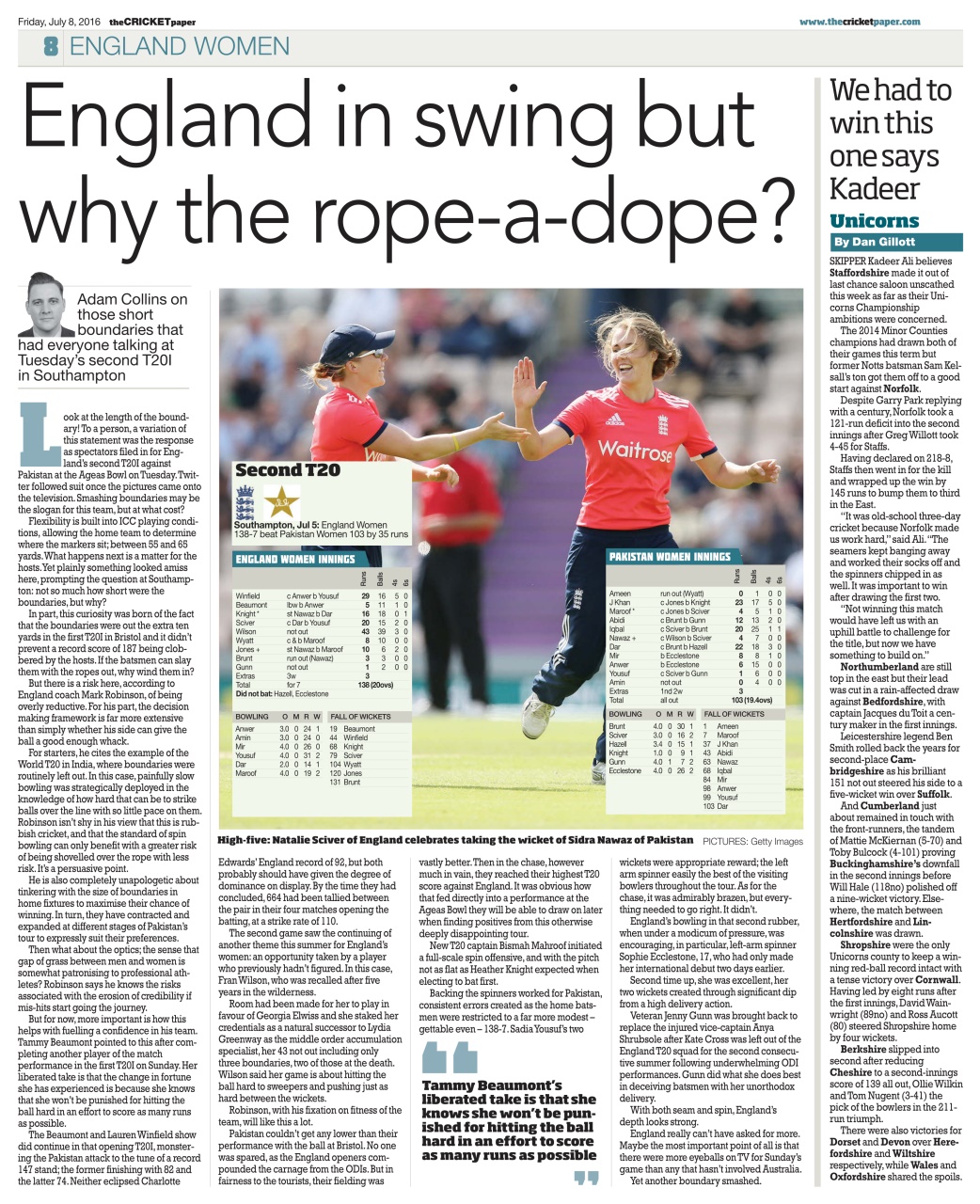 The Cricket Paper Preview Pages