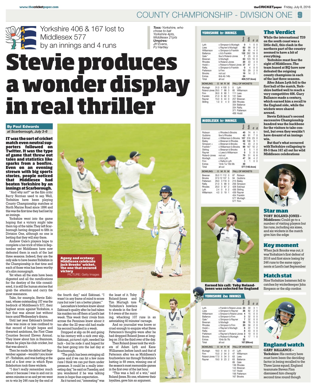 The Cricket Paper Preview Pages