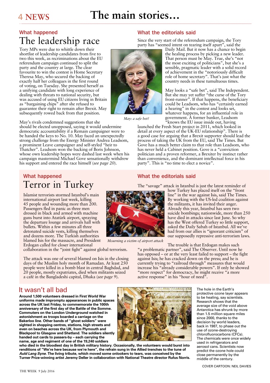 The Week Preview Pages