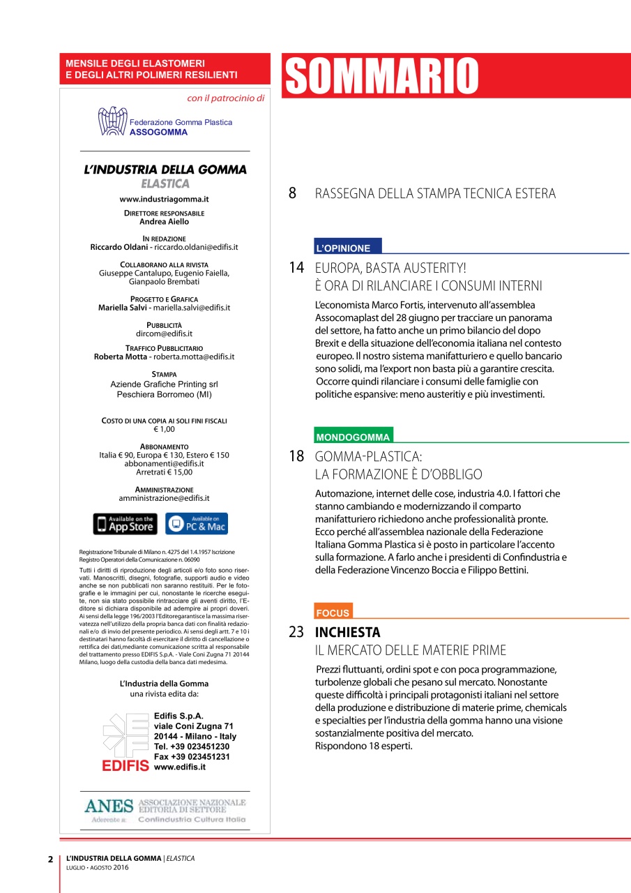 L’industria della Gomma Preview Pages