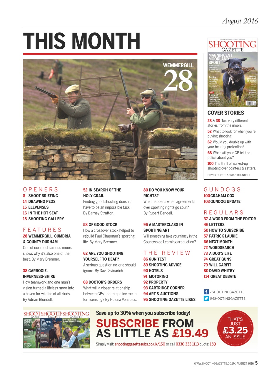 Shooting Gazette Preview Pages
