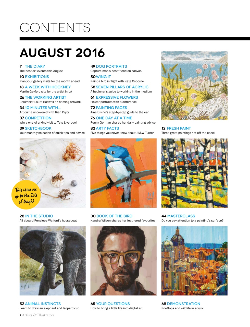 Artists & Illustrators Preview Pages
