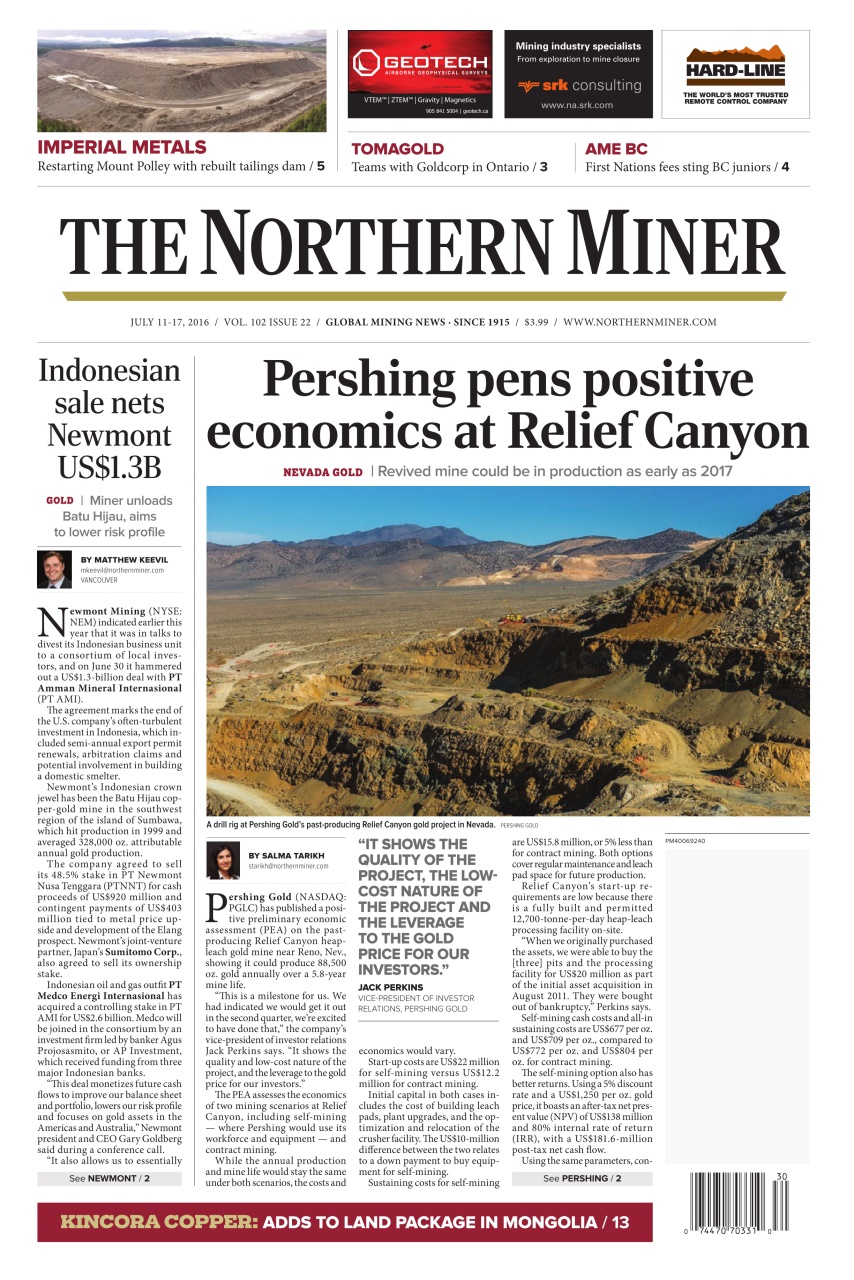 The Northern Miner Preview Pages