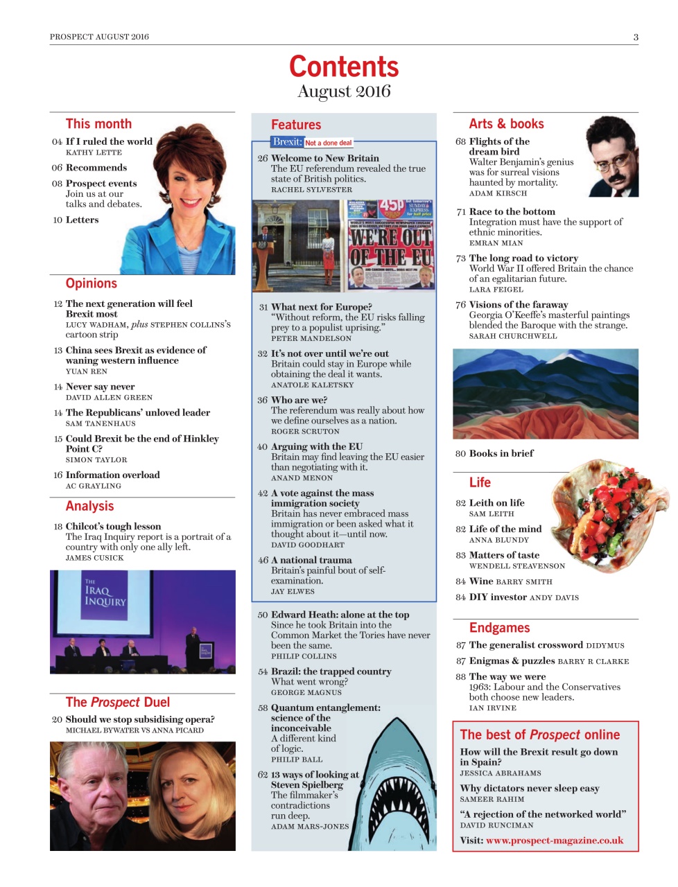 Prospect Magazine Preview Pages