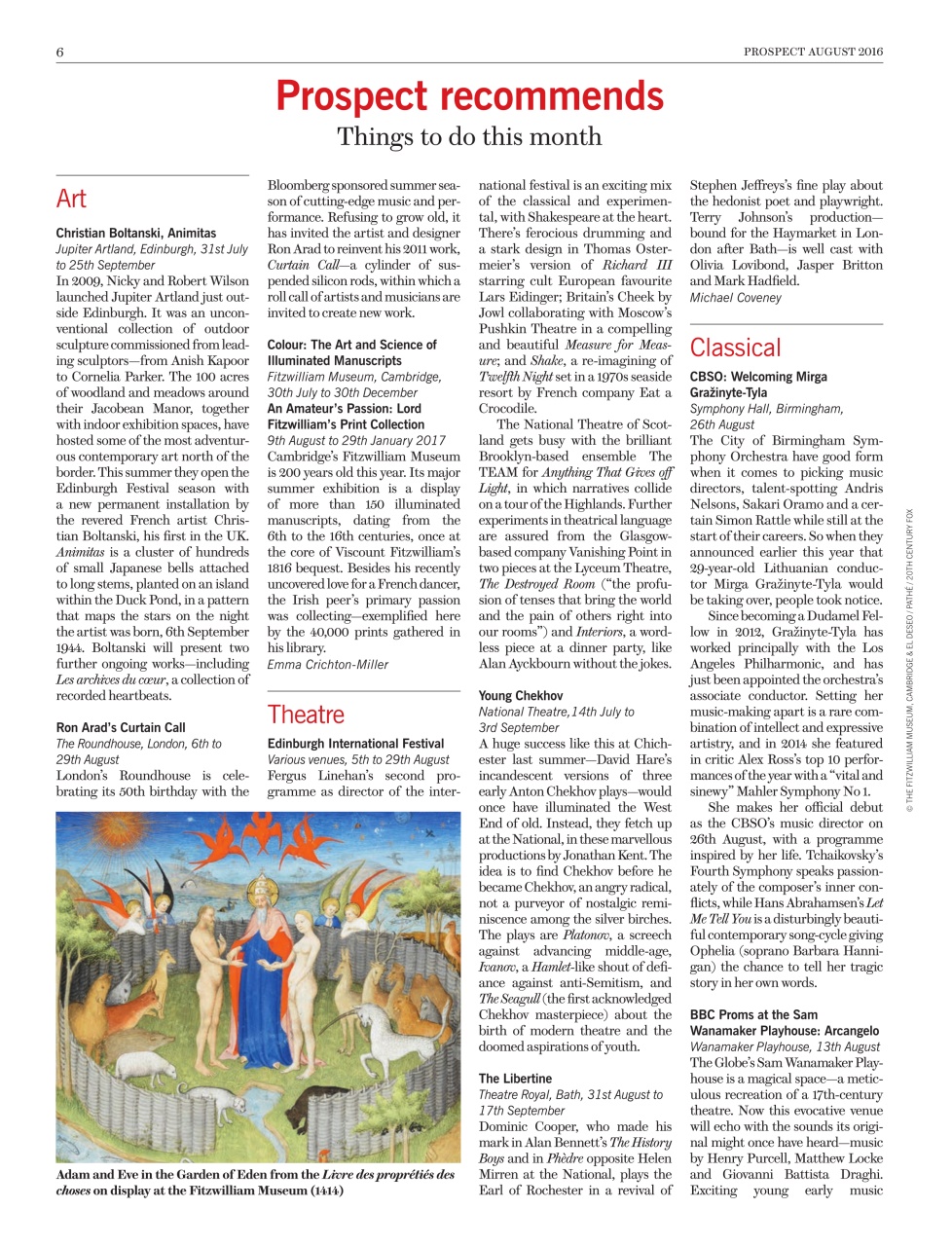 Prospect Magazine Preview Pages