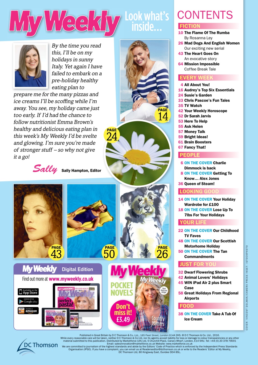 My Weekly Preview Pages