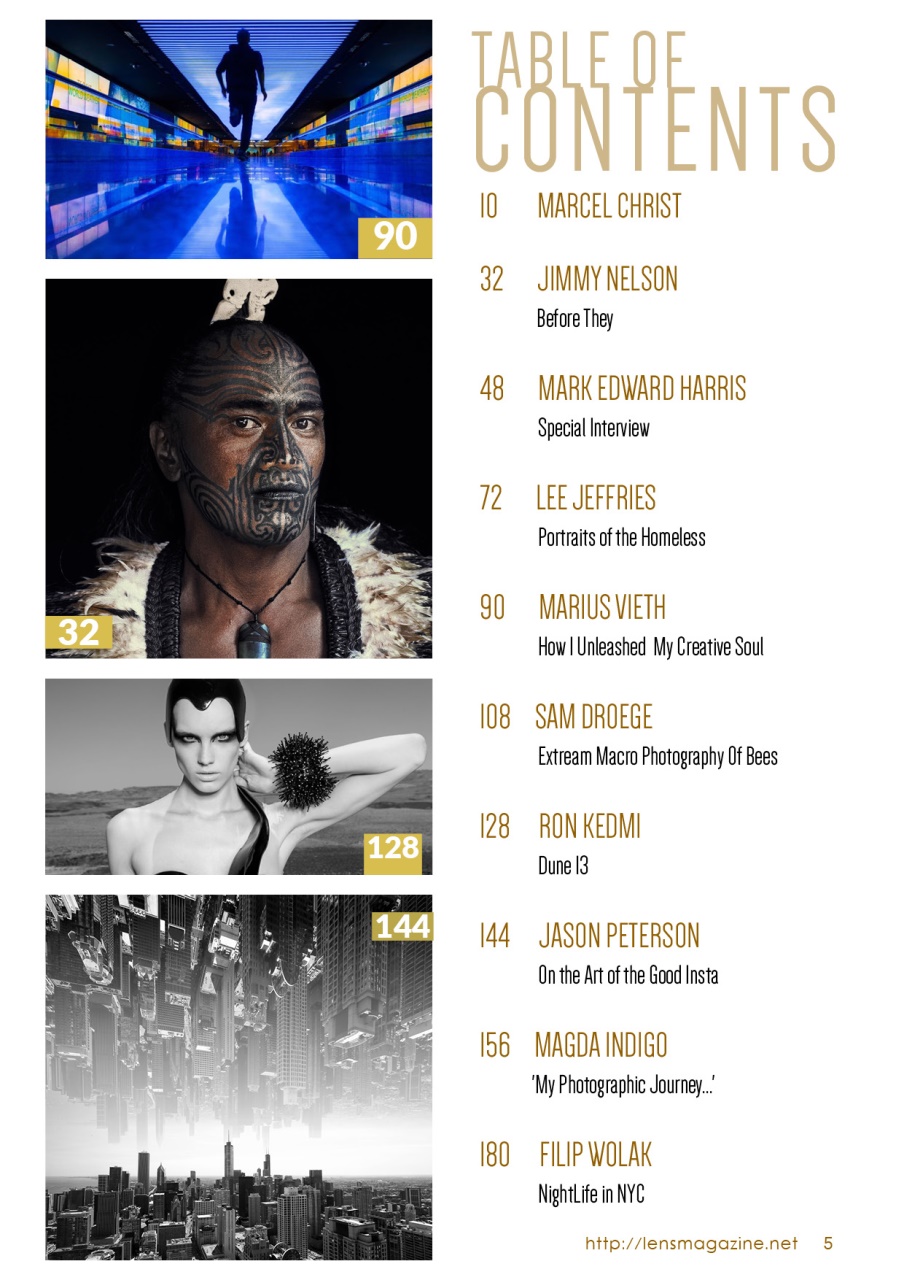 Lens Magazine Preview Pages