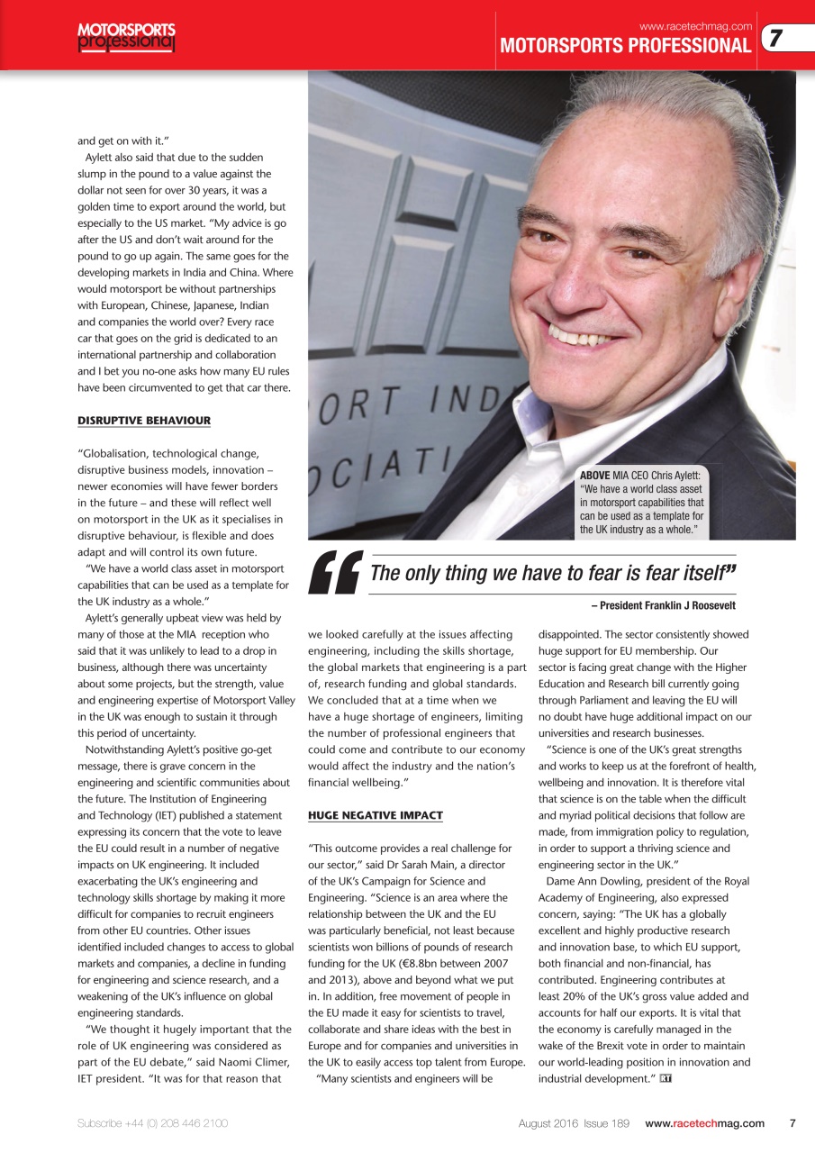 Race Tech Preview Pages