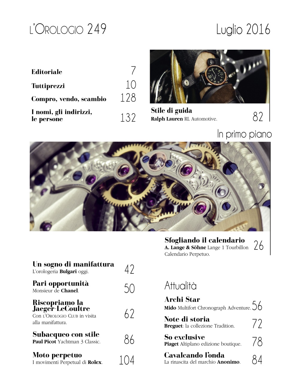 L'Orologio Preview Pages