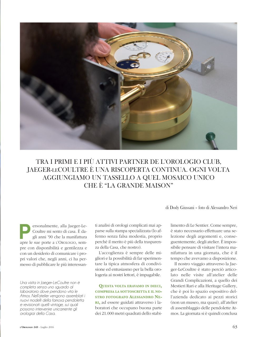 L'Orologio Preview Pages