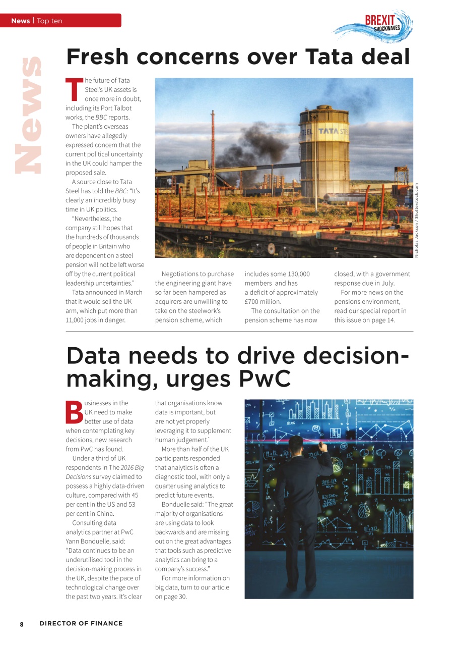 Director of Finance Preview Pages