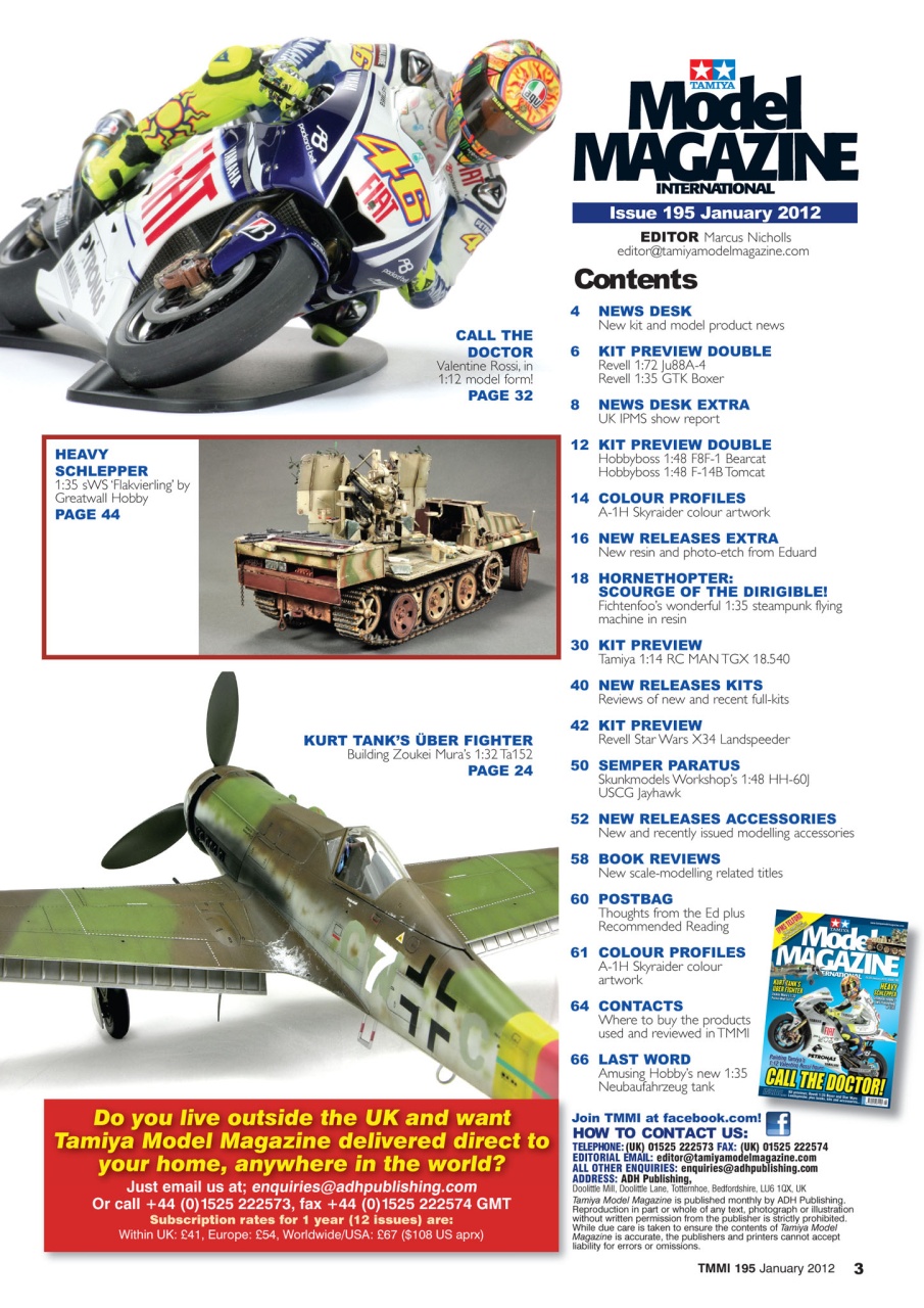 Tamiya Model Magazine Preview Pages