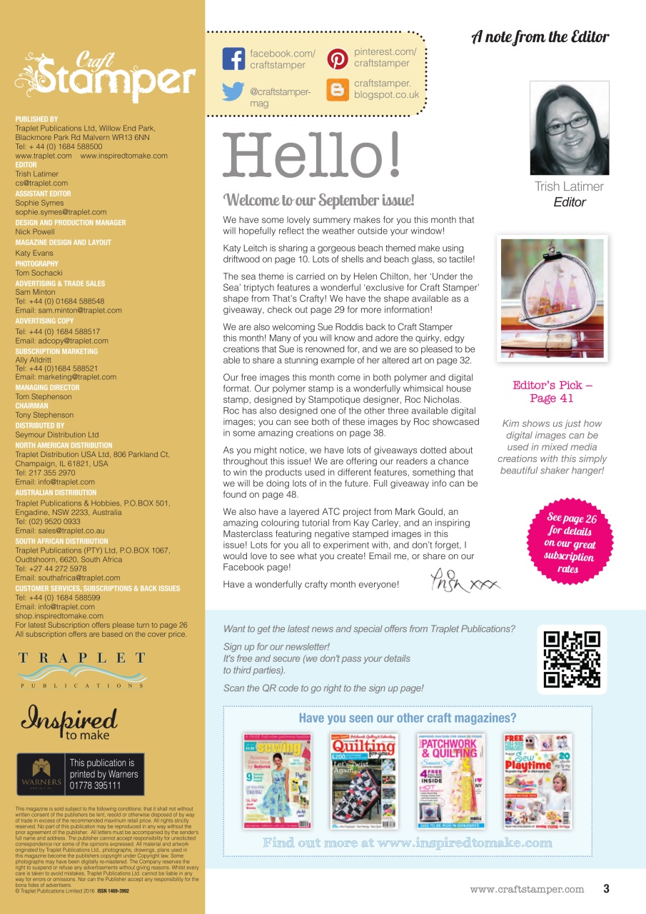 Craft Stamper Preview Pages