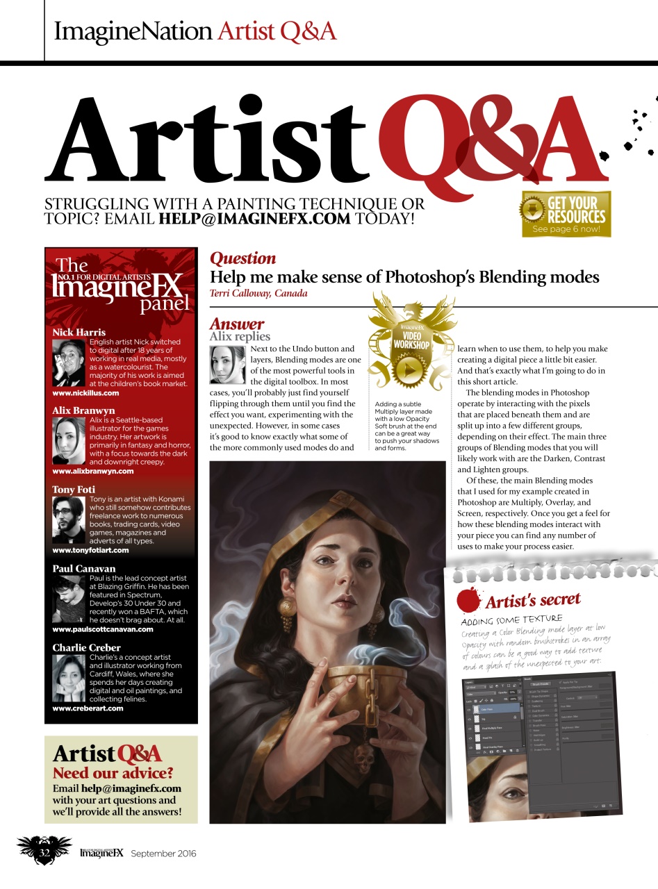 ImagineFX Preview Pages