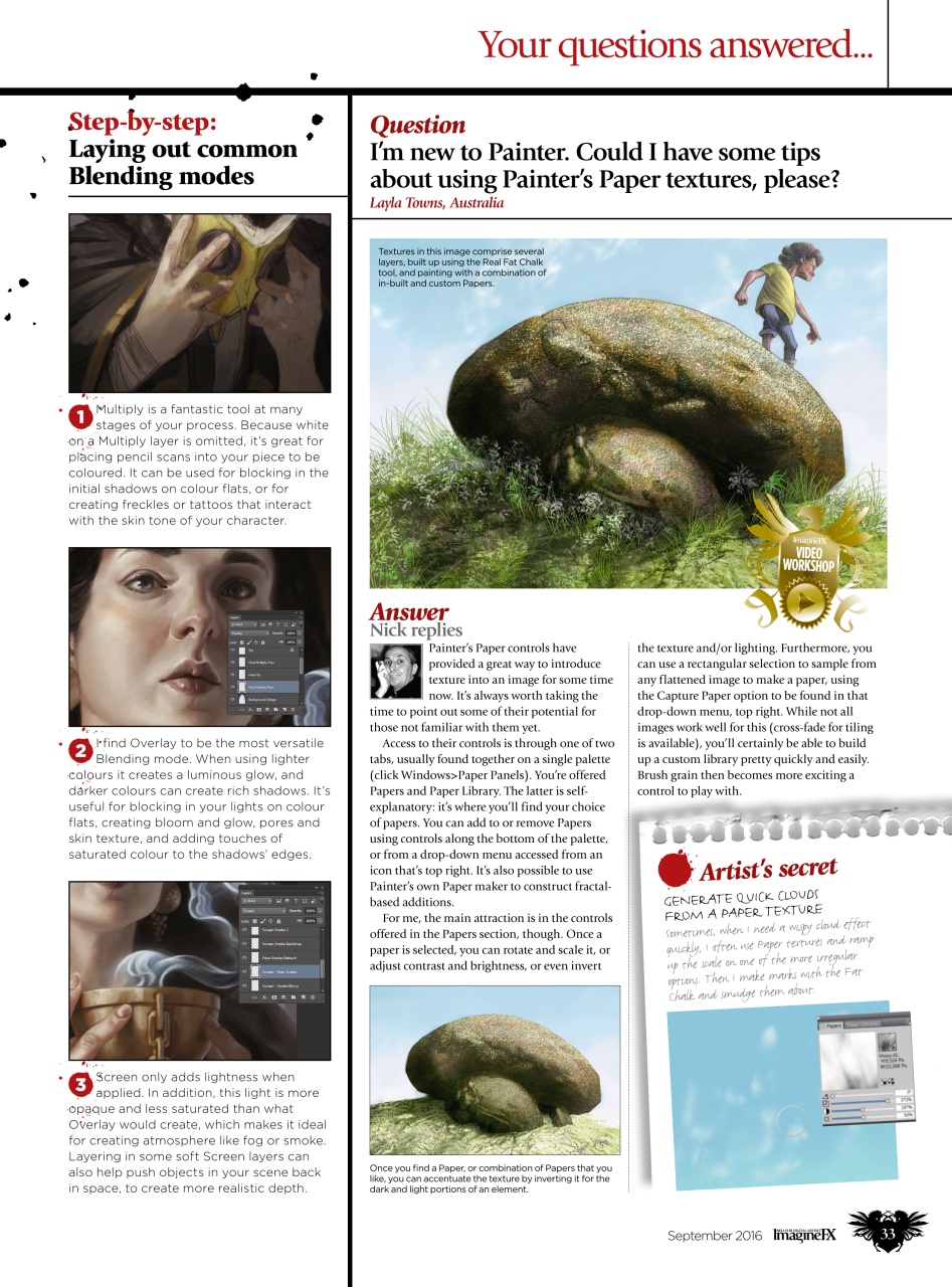 ImagineFX Preview Pages