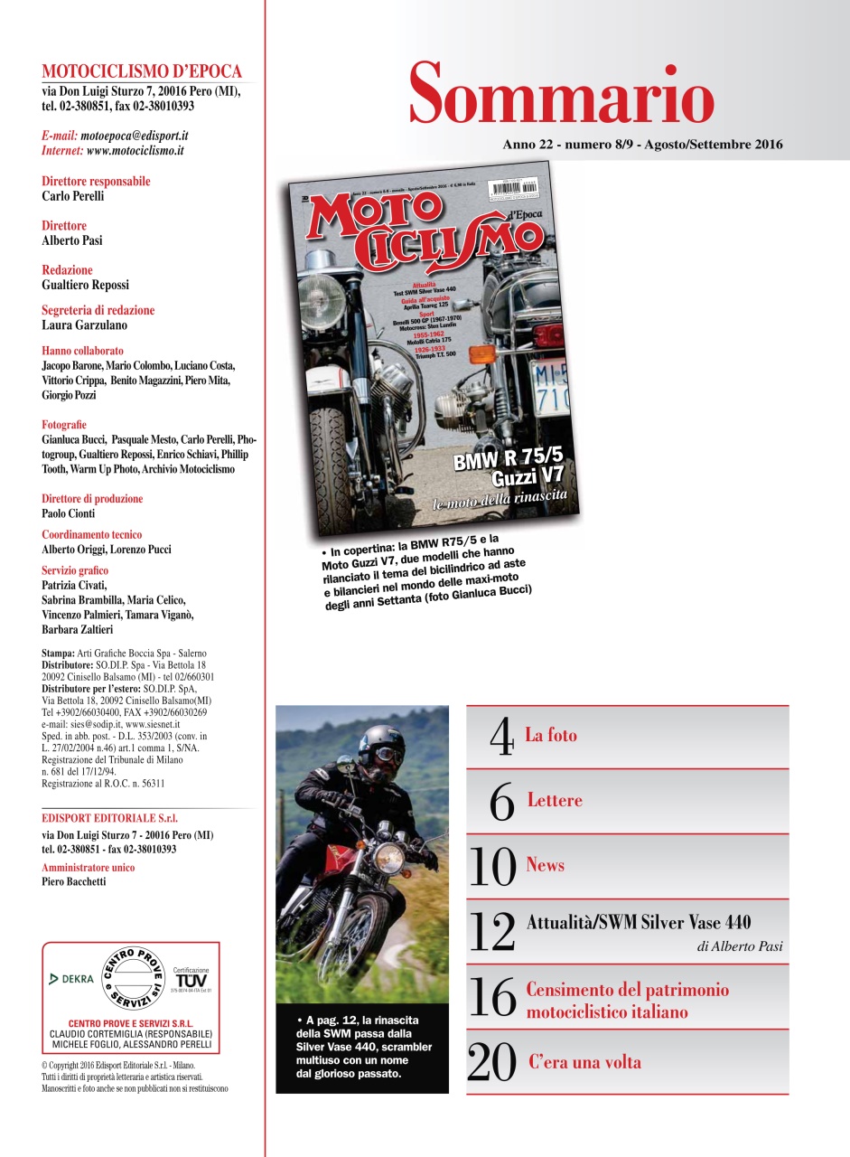 Motociclismo d'Epoca Preview Pages