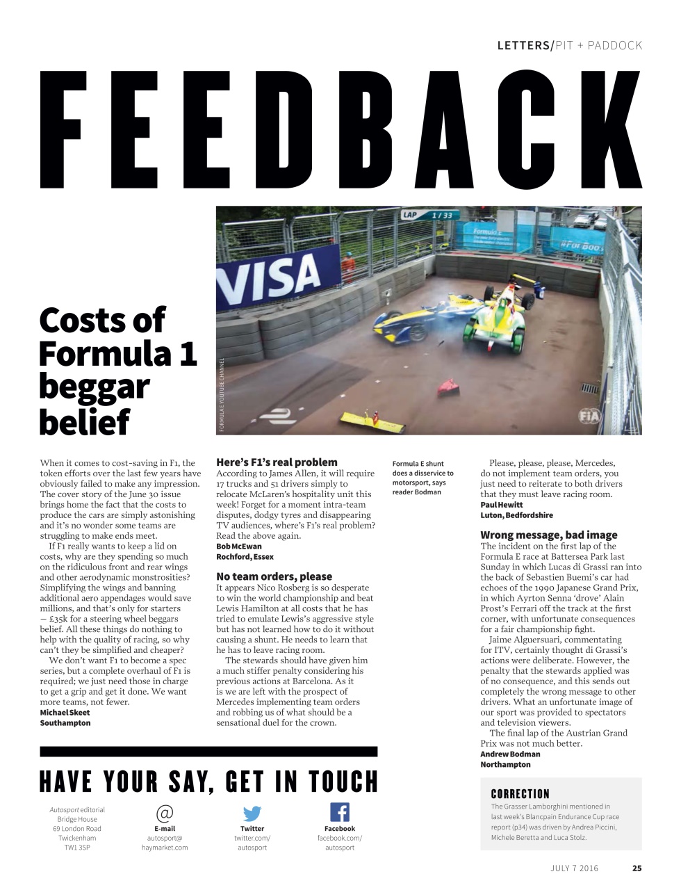 Autosport Preview Pages