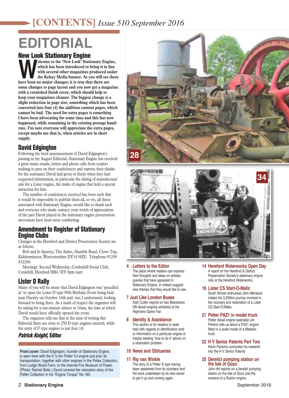 Stationary Engine Preview Pages