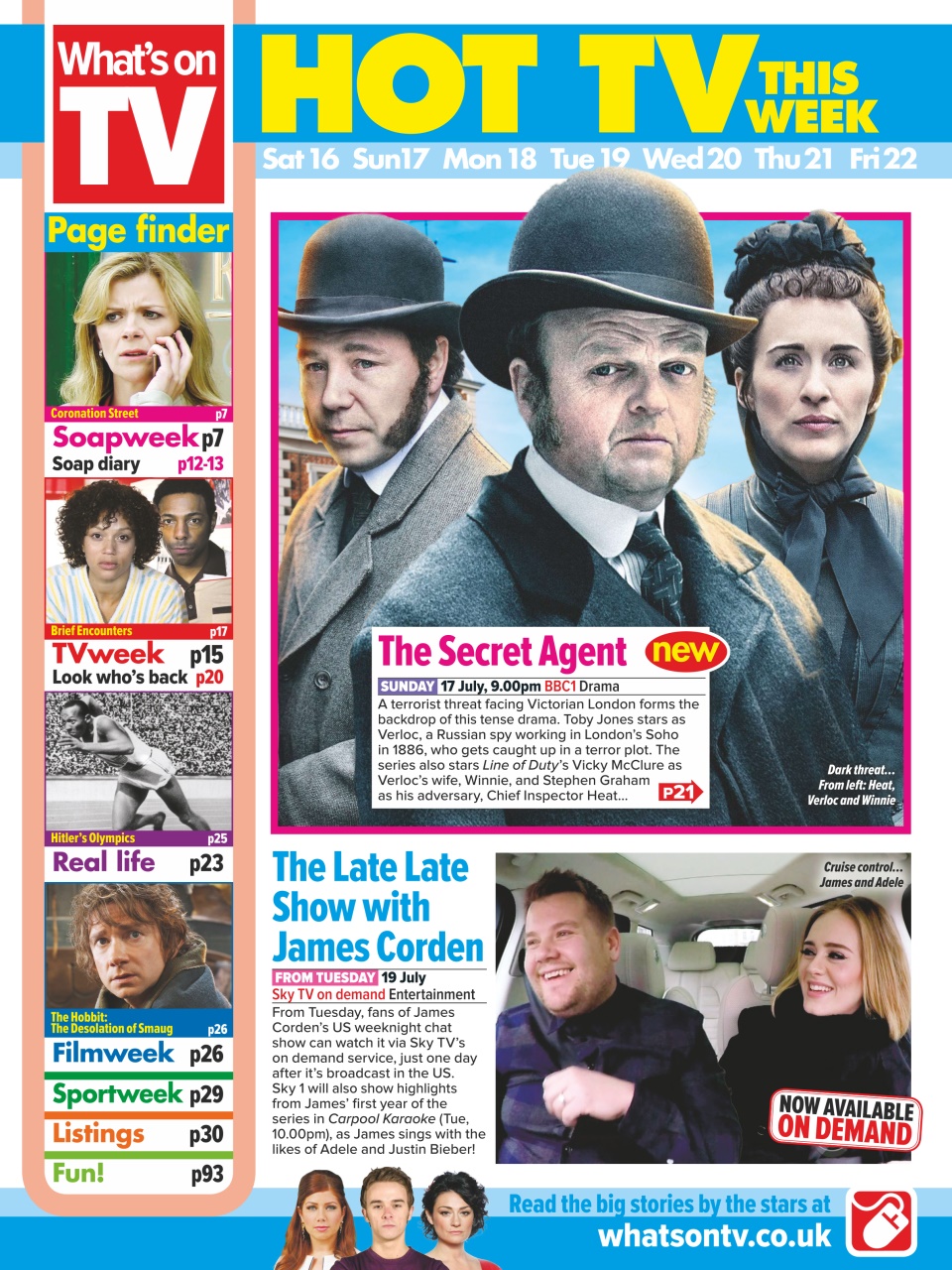 What's on TV Preview Pages