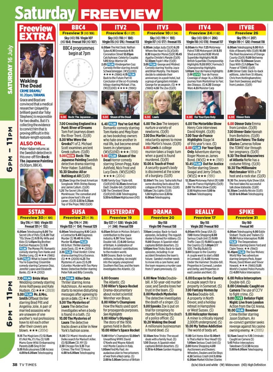TV Times Preview Pages