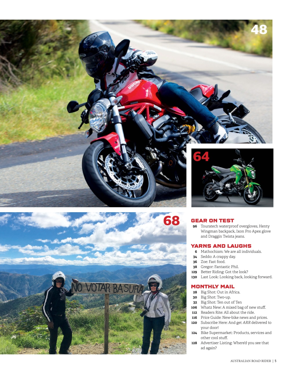 Australian Road Rider Preview Pages