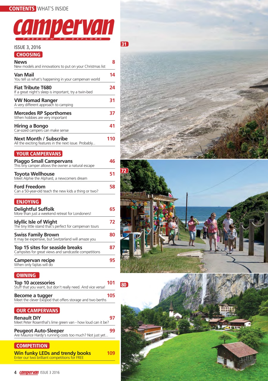 Campervan Preview Pages