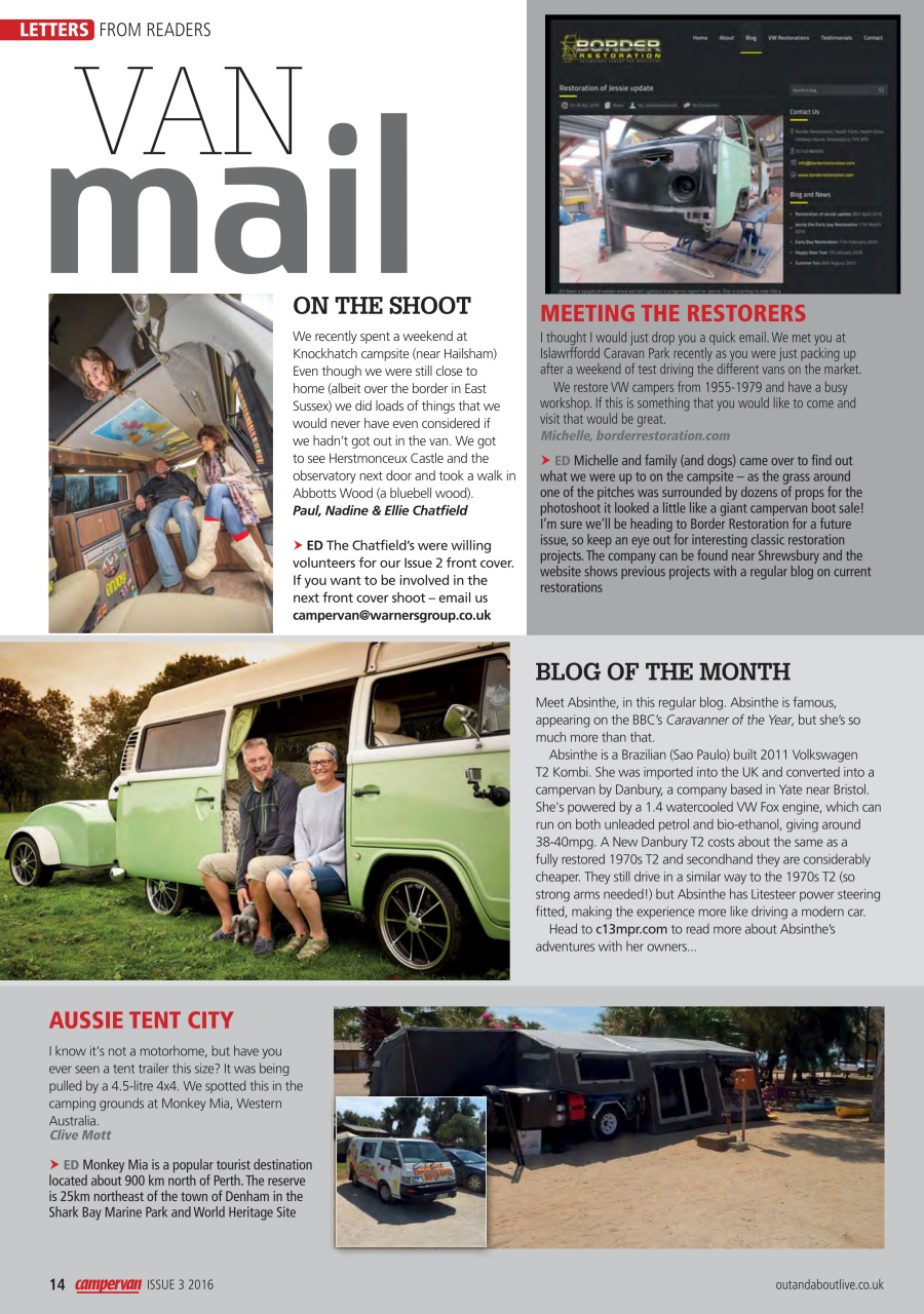 Campervan Preview Pages