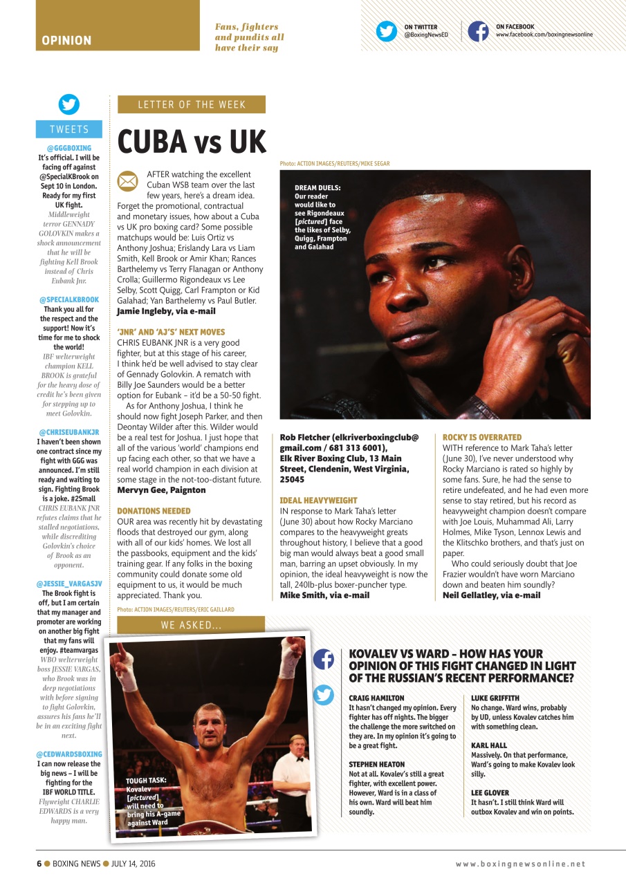 Boxing News Preview Pages