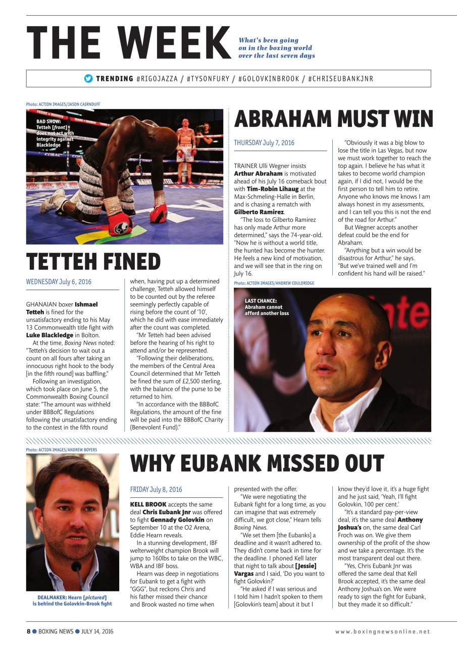 Boxing News Preview Pages