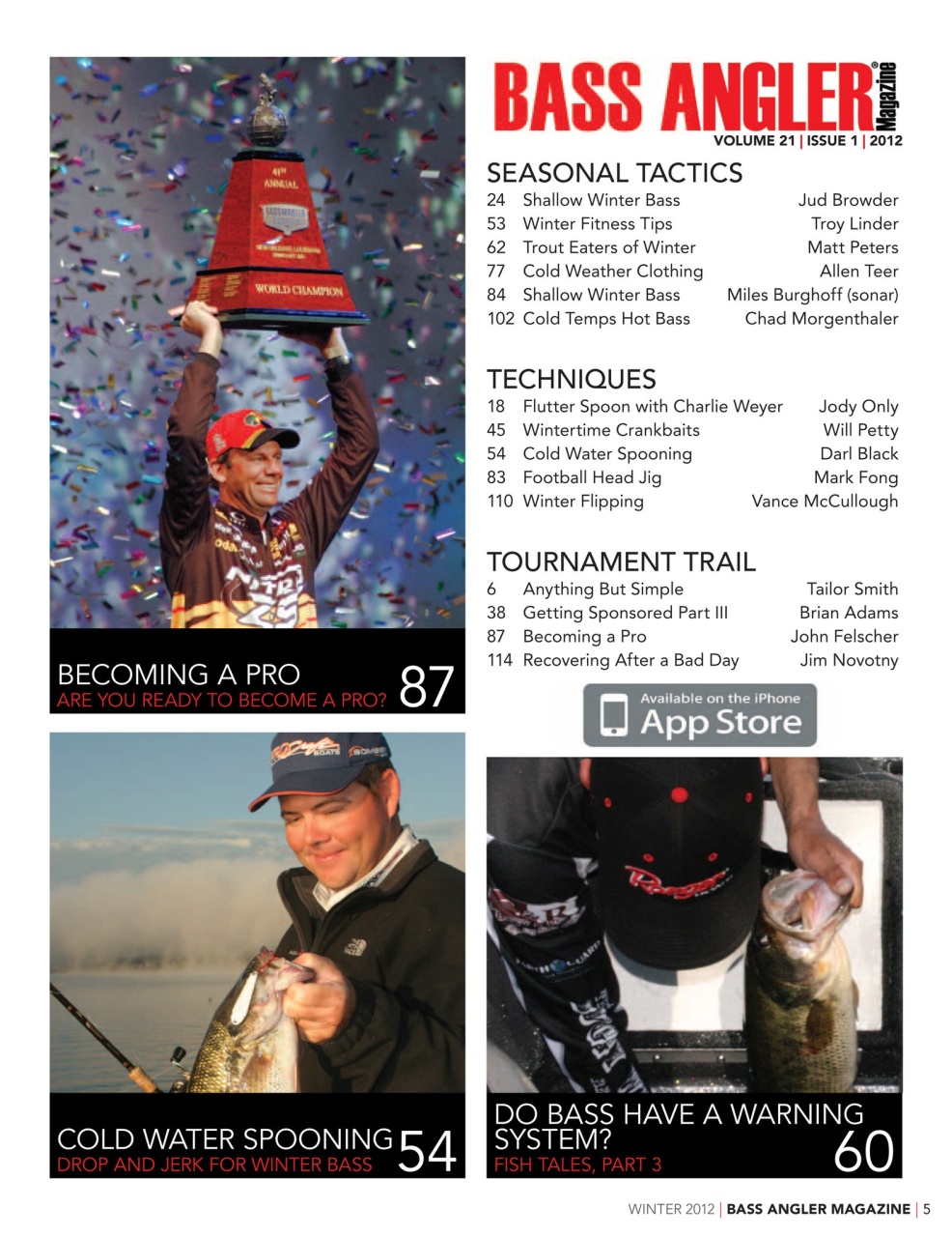 BASS ANGLER MAGAZINE Preview Pages