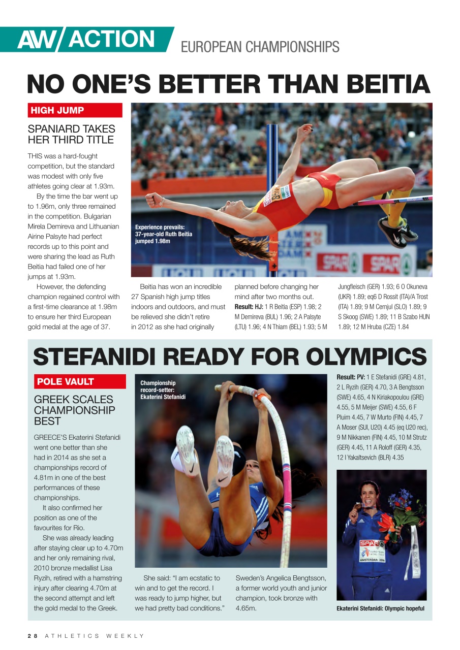 AW – Athletics Weekly Magazine Preview Pages