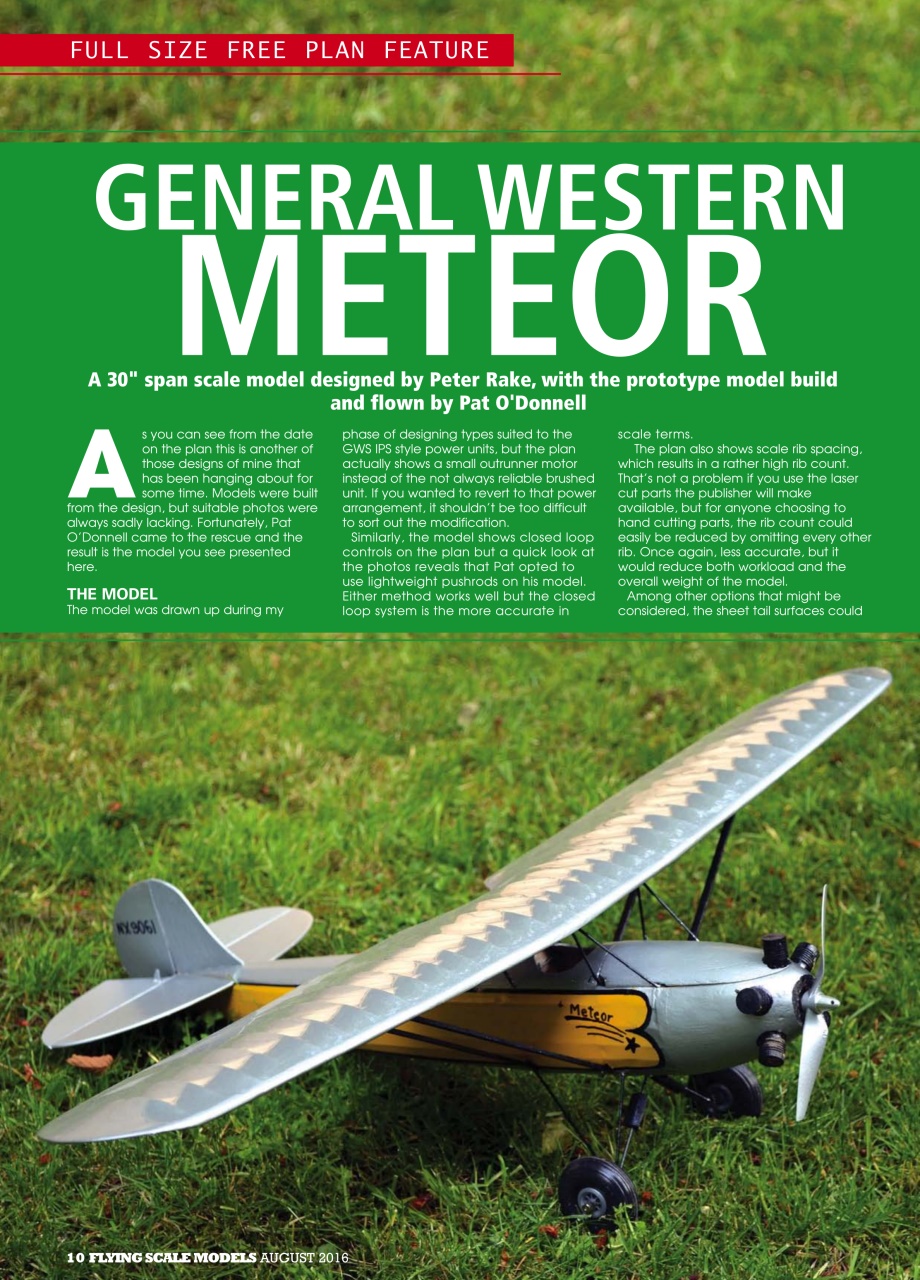 Flying Scale Models Preview Pages