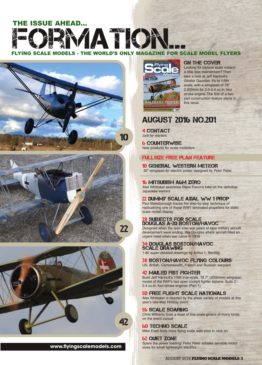 Radio Control Model Flyer Preview Pages