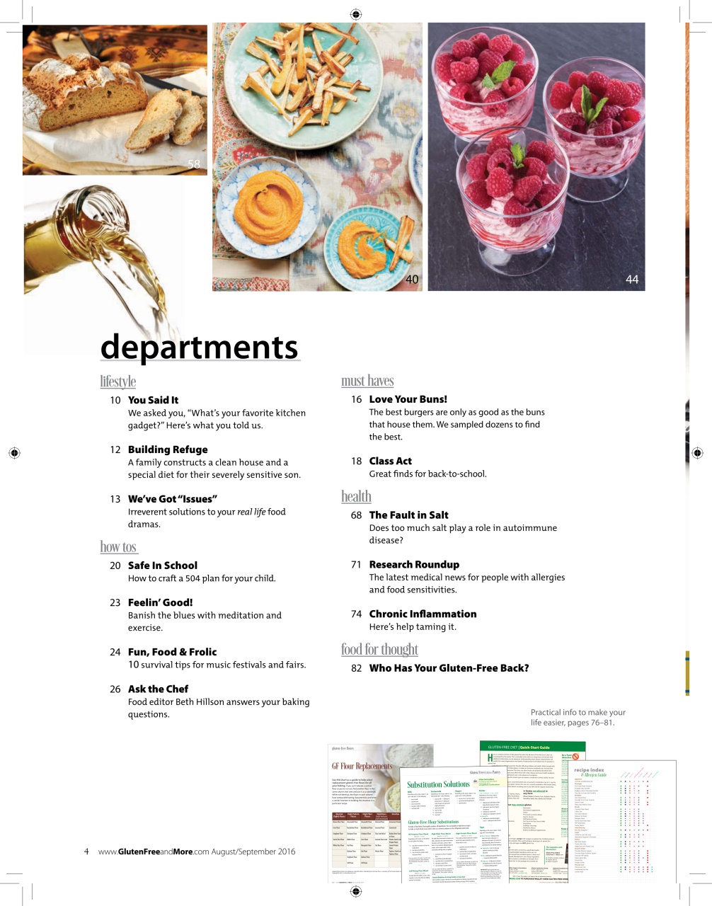 Gluten Free & More Preview Pages
