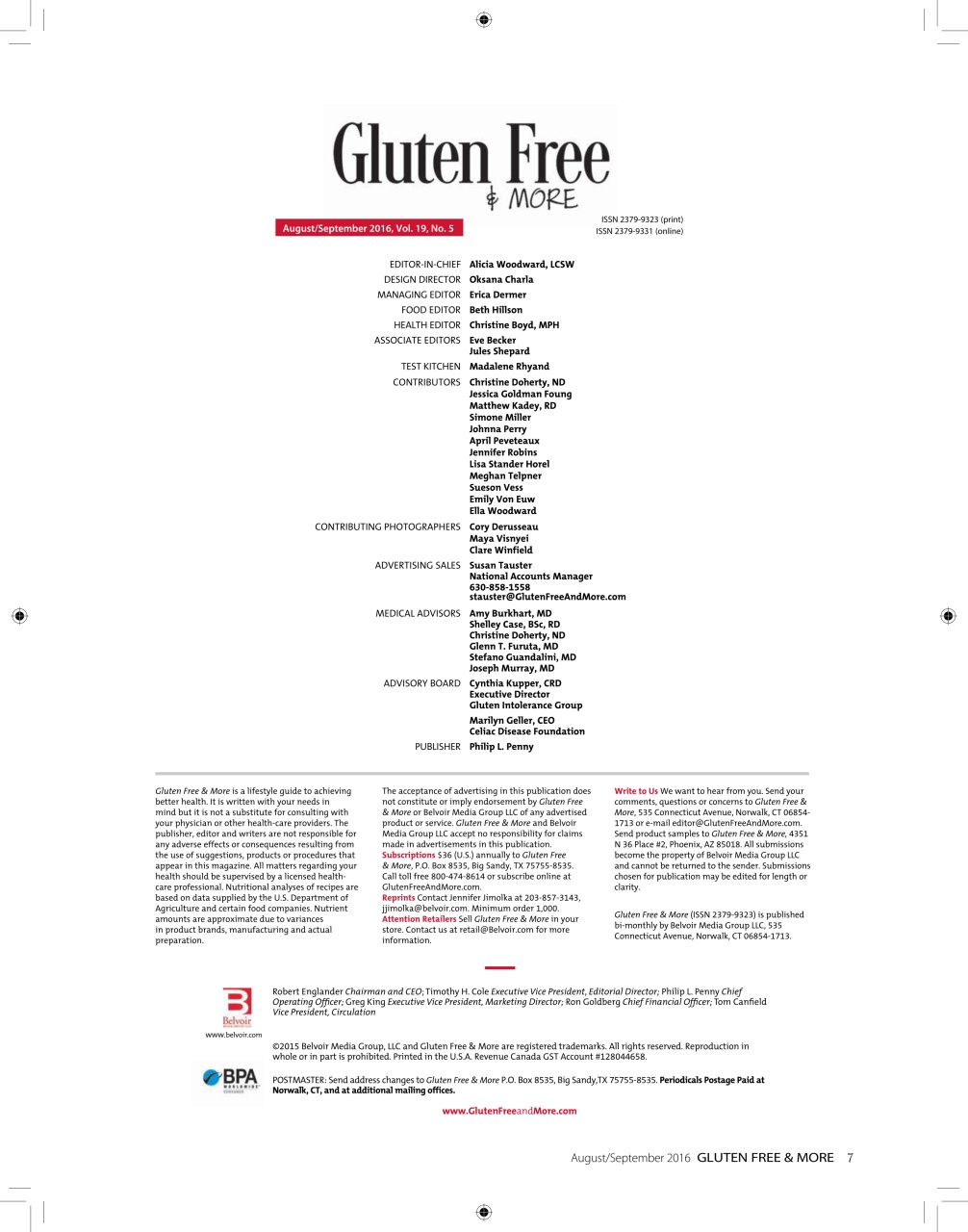 Gluten Free & More Preview Pages
