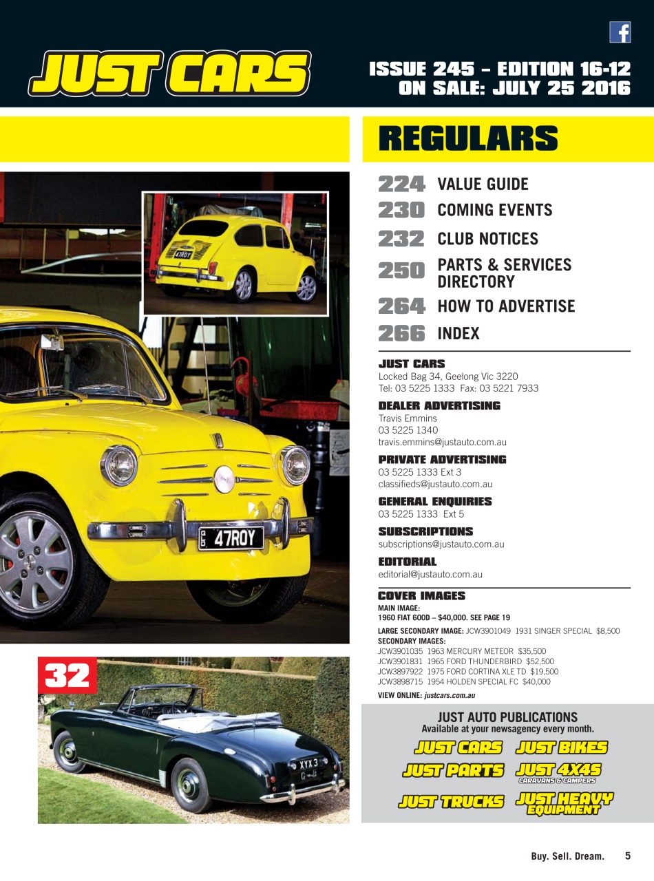 JUST CARS Preview Pages