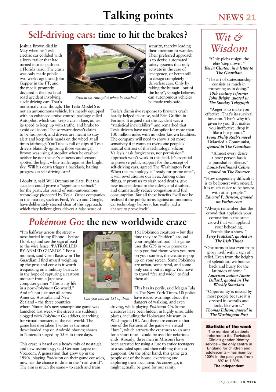 The Week Preview Pages