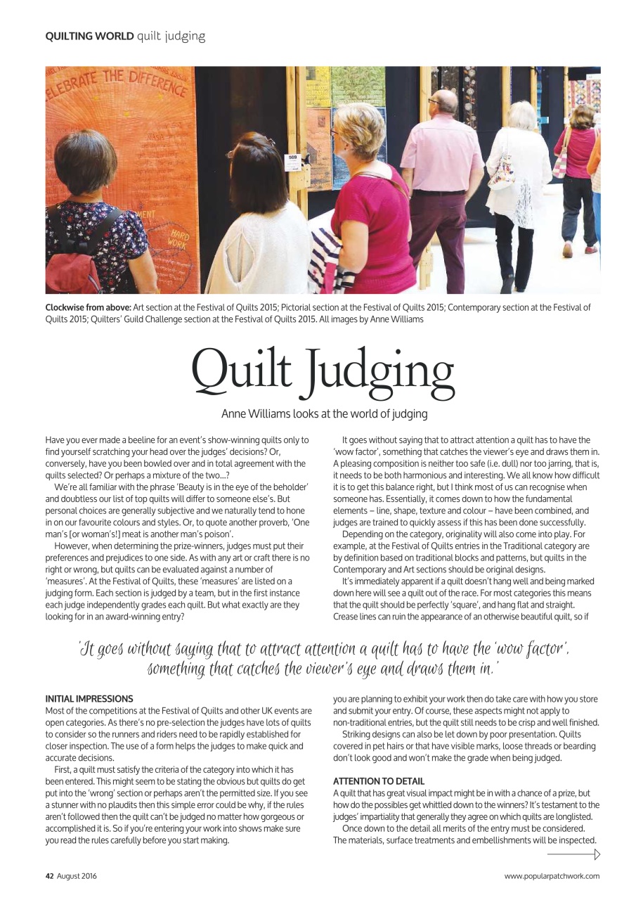 Popular Patchwork Magazine Preview Pages