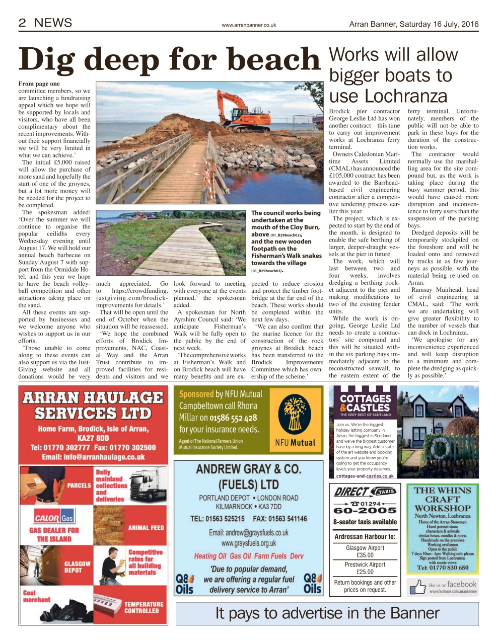 Arran Banner Preview Pages