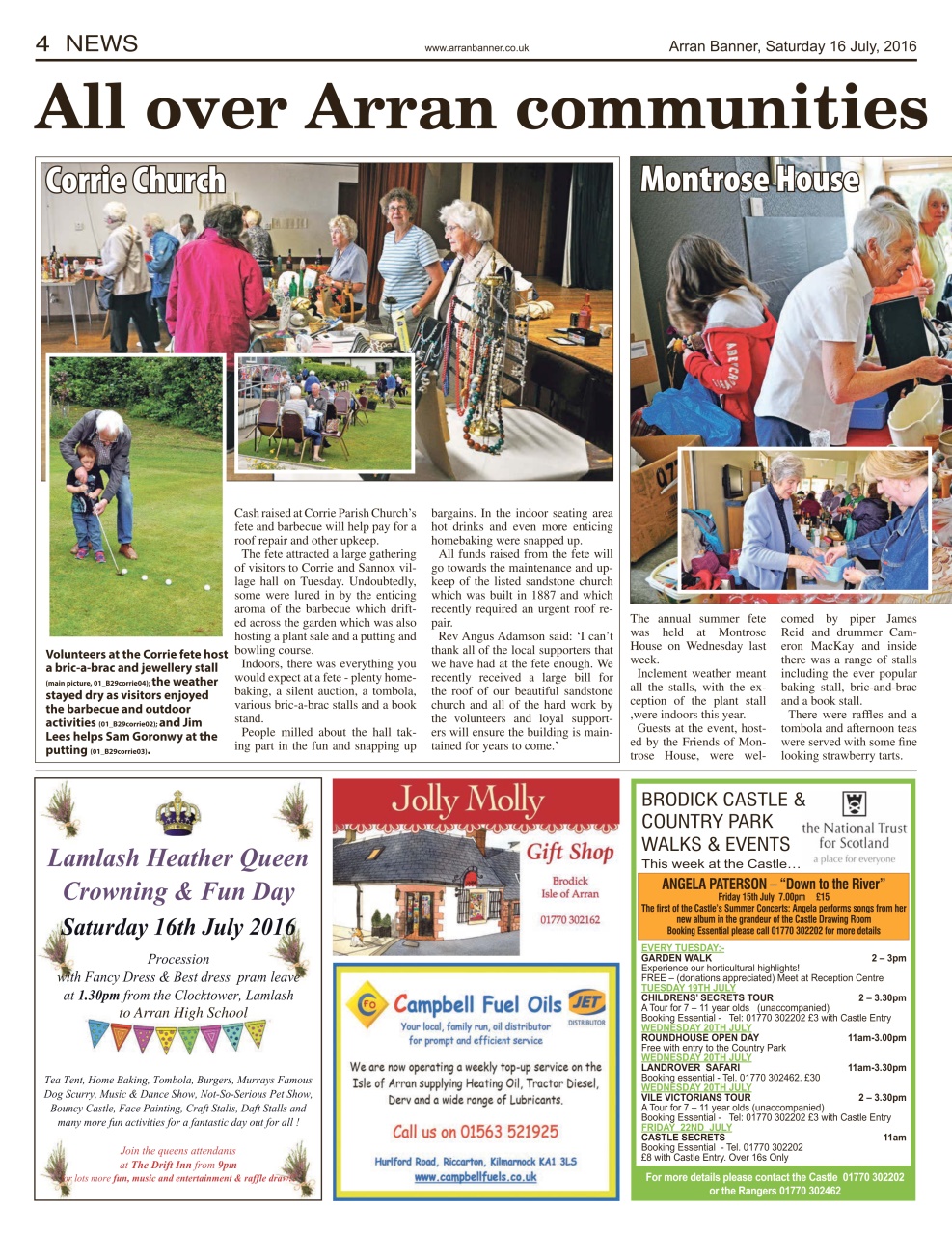 Arran Banner Preview Pages