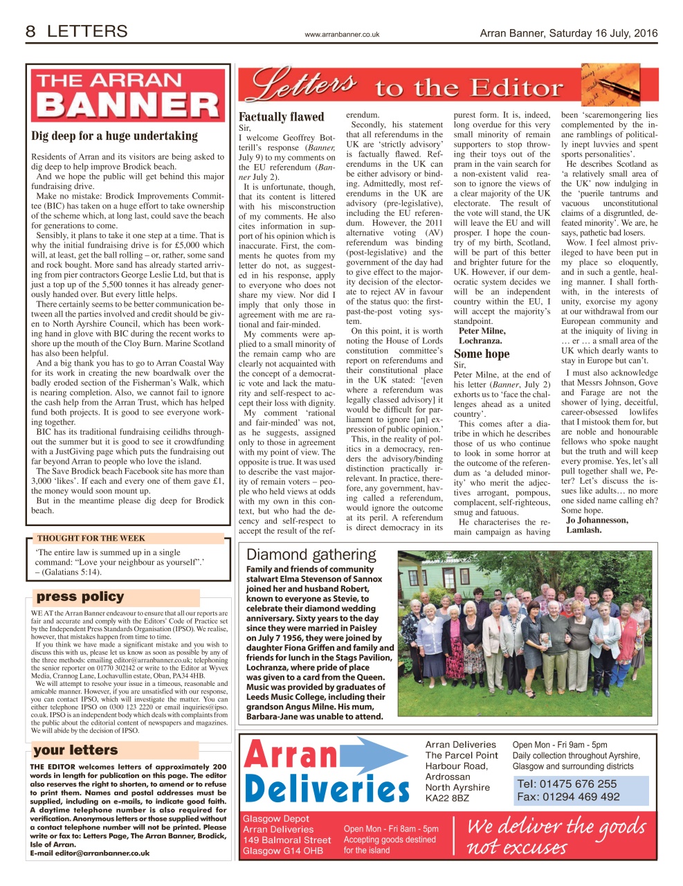 Arran Banner Preview Pages