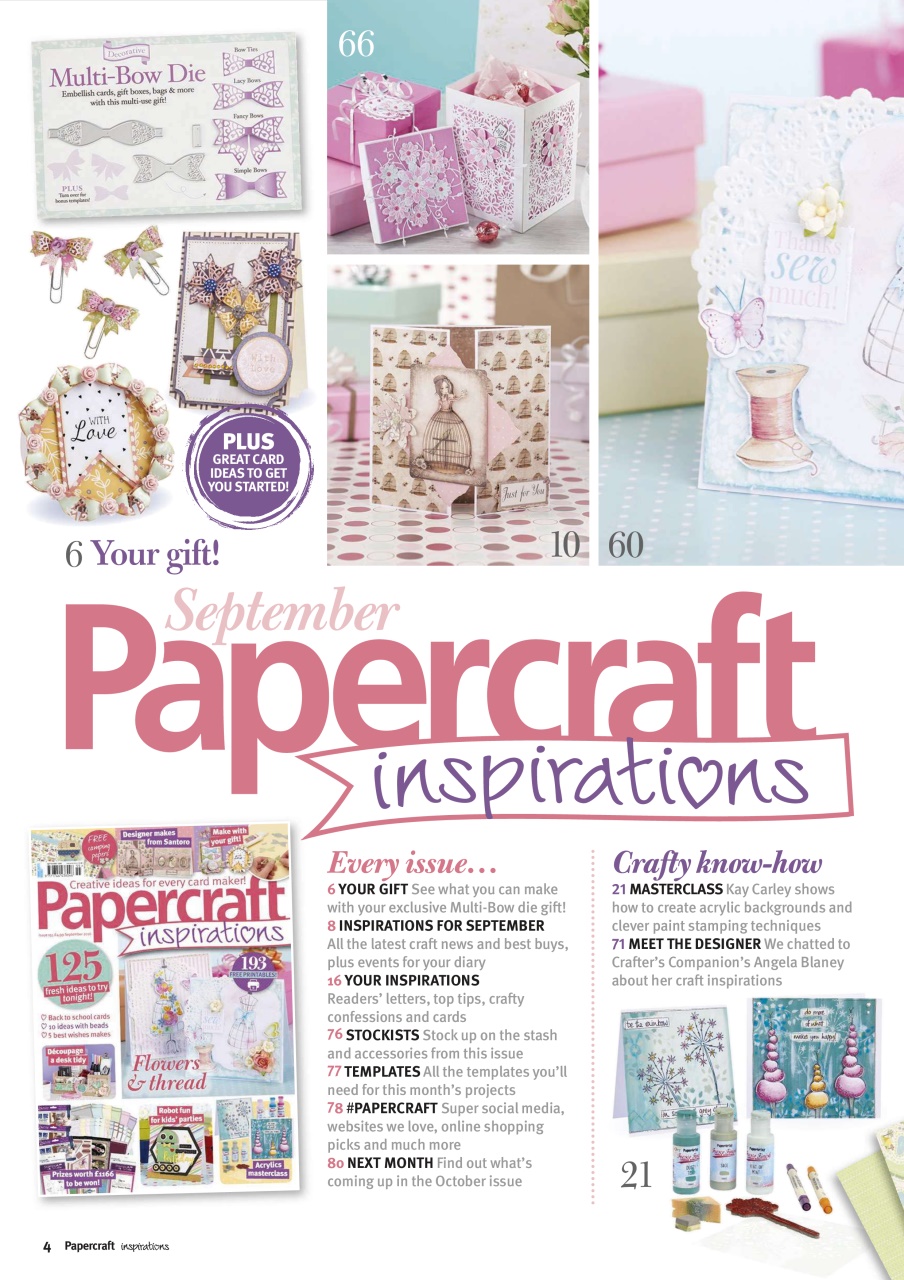 Papercraft Inspirations Preview Pages